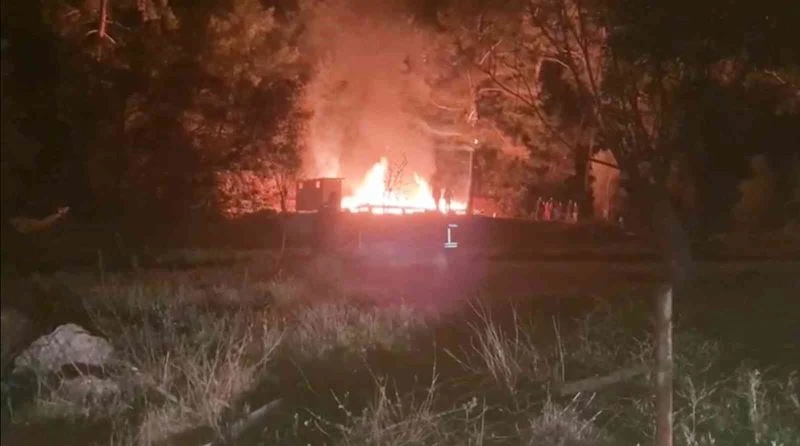 Fethiye’de bungalov yangını
