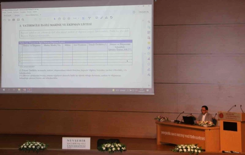 NEVÜ’de TKDK  Proje Hazırlama eğitimi başladı
