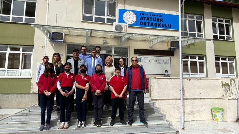 Kızılay’dan Atatürk ortaokuluna teşekkür belgesi

