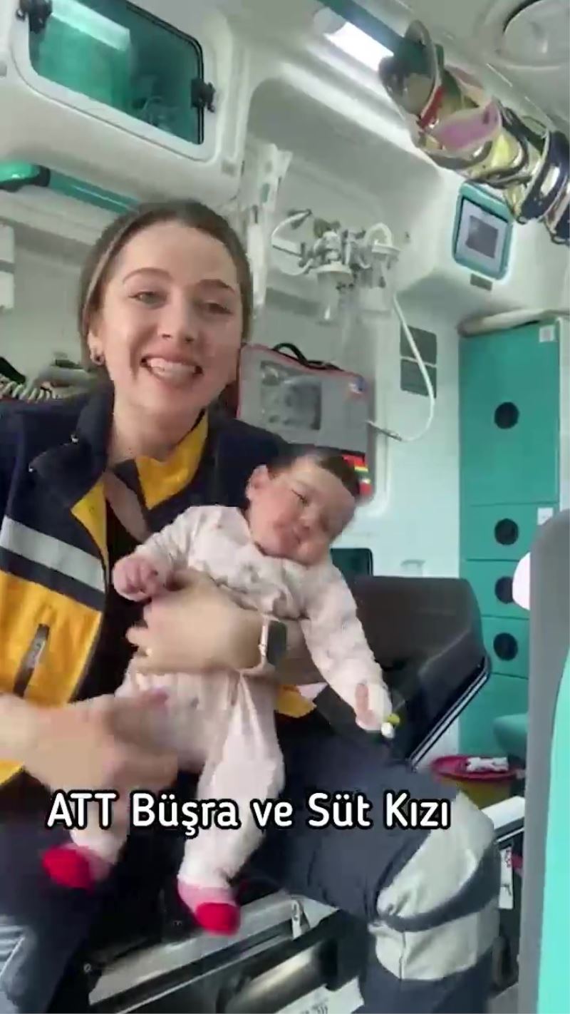 Pendik’te görevli acil tıp teknikeri, terk edilmiş bebeğe sütannelik yaptı
