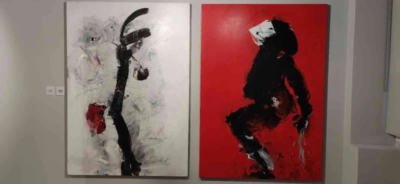 Korona virüs sürecindeki çileyi tuvale dökerek özetledi
