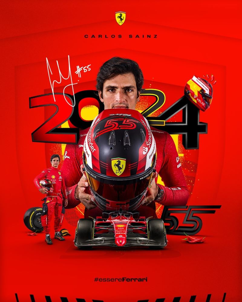 Ferrari, Sainz ile sözleşme uzattı
