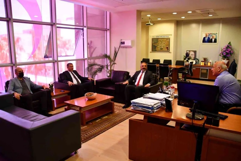 Kaymakam Güney, Başkan Tuncel ile görüştü
