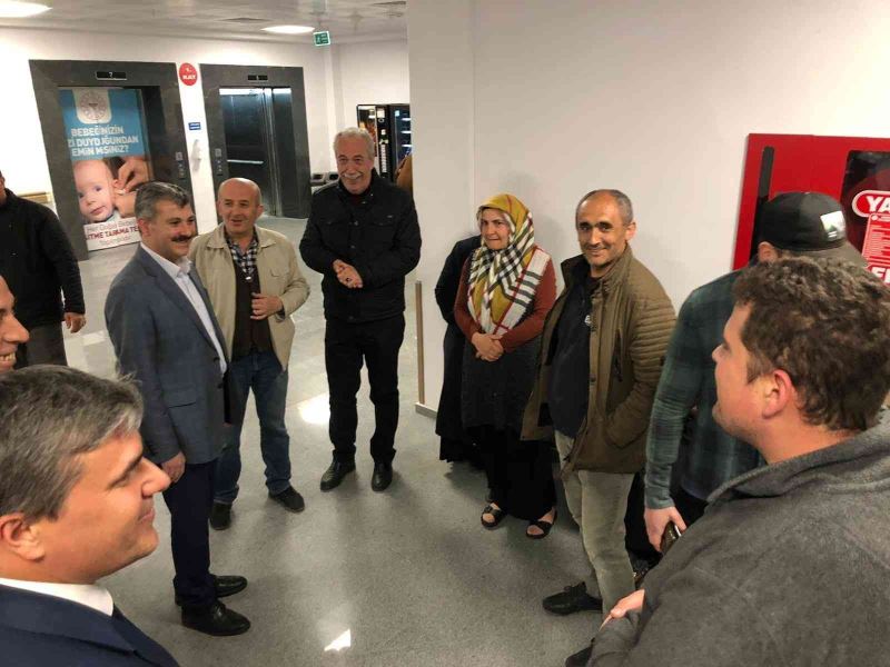 Başkan Altınsoy hasta ve hasta yakınlarını ziyaret etti
