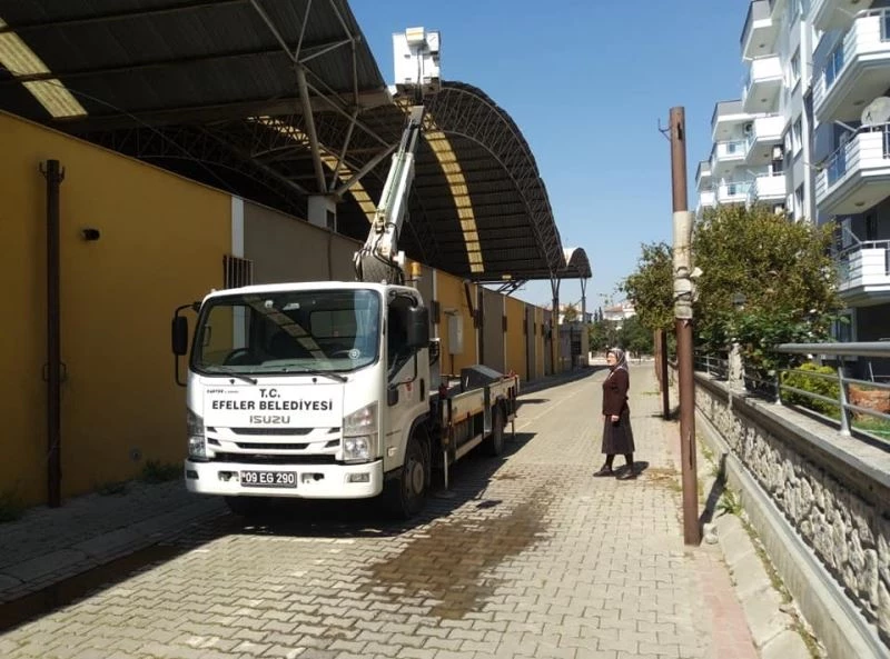 Efeler’de camisi olmayan tek mahallede ezan sistemi aktif hale getirildi
