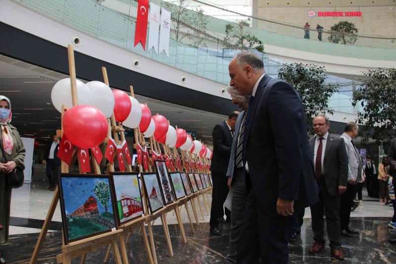 ‘Çocuk Gözünden Tren’ isimli resim sergisi Ankara Tren Garı’nda ziyaretçilerini bekliyor
