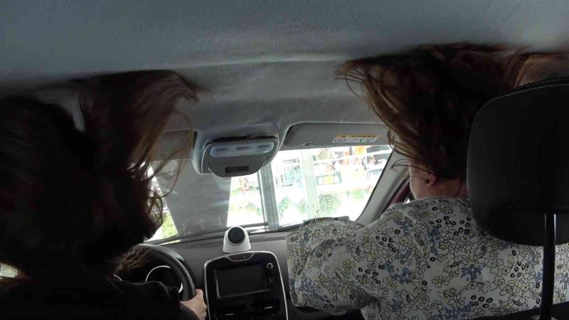 Jandarmadan ’trafik’ eğitimi: Simülasyon aracında kaza anını yaşadılar
