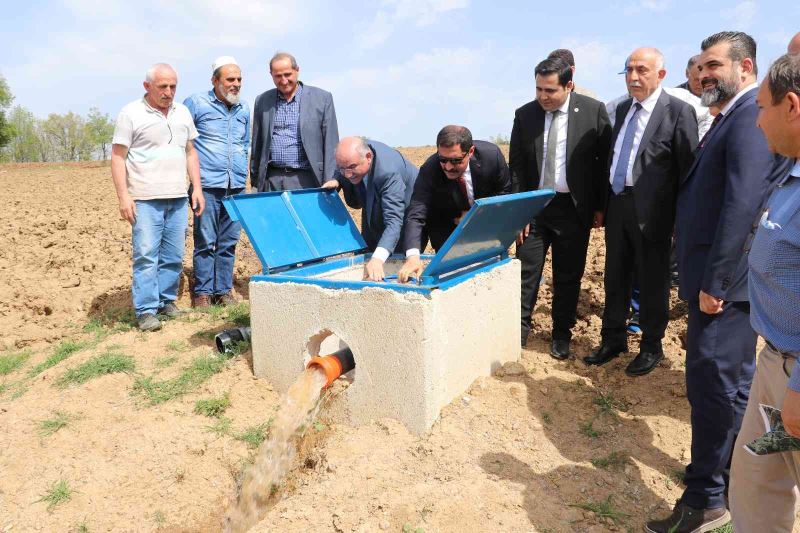 Kuraklıktan etkilenen Amasya’ya 400 dekarlık sulama tesisi yapıldı
