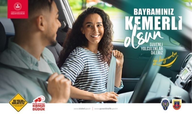 Bayram yolculukları öncesi emniyet kemeri uyarısı
