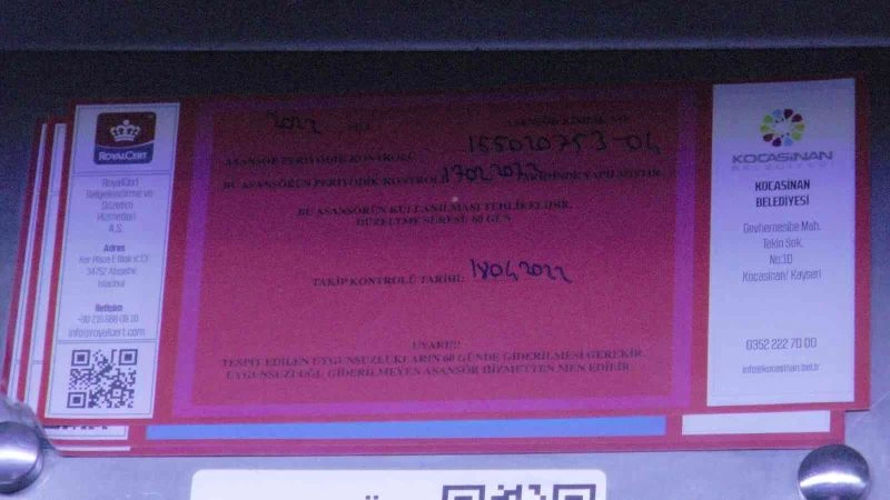 Bakımsız asansör öldürür
