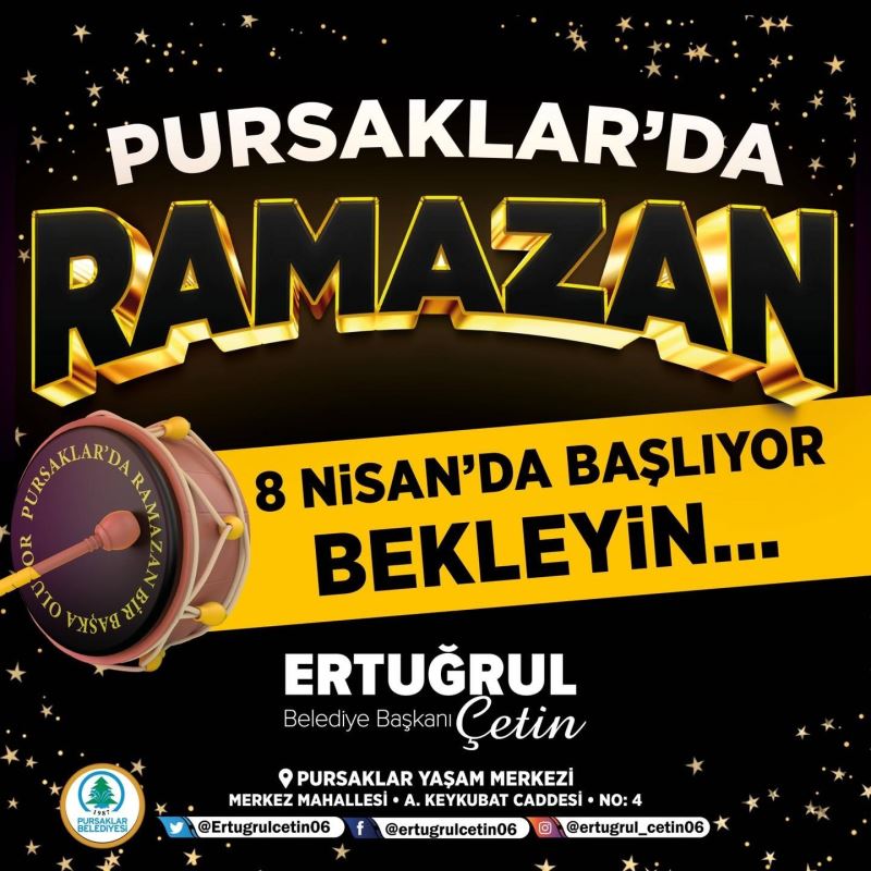 Pursaklar’da Ramazan eğlenceleri başlıyor
