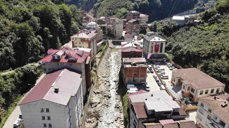Trabzon’da dere yataklarında 446 ev sel ve taşkın riski altında
