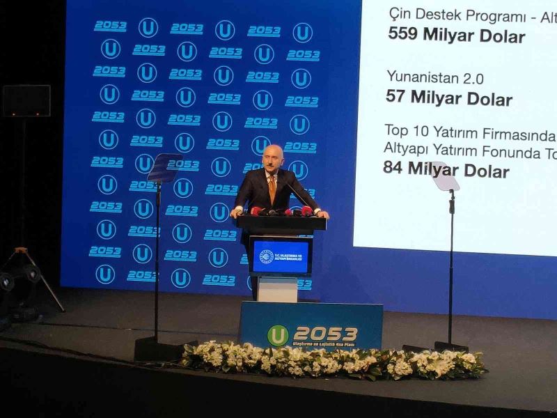 Ulaştırma ve Altyapı Bakanı Adil Karaismailoğlu 2053 Ulaştırma ve Lojistik Ana Planı programında konuştu

