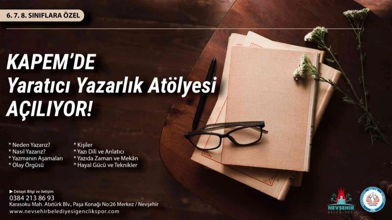 ’ Yazarlık Atölyesi’ kayıtları başladı
