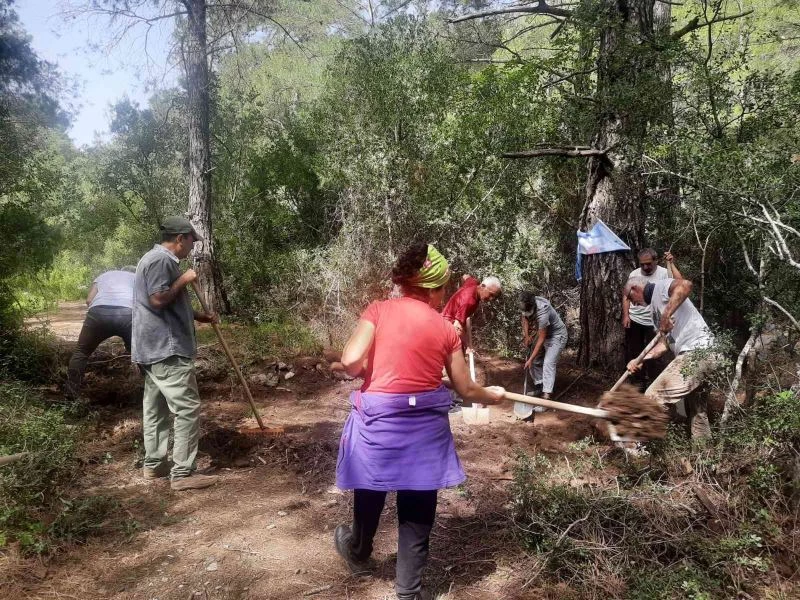 Datça’da Hızırşah Sarnıcı içi ve etrafı temizlendi
