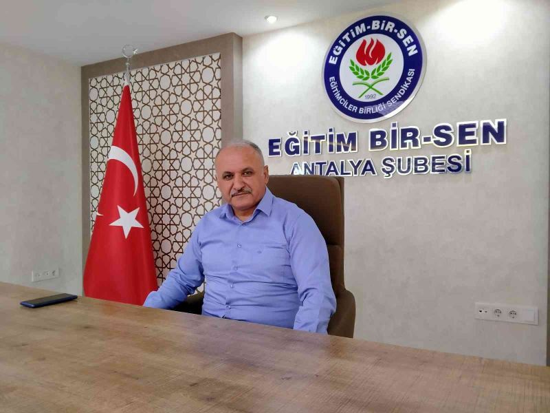 Eğitim Bir Sen Antalya Şube Başkanı Miran: 