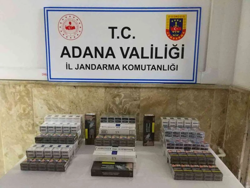 Adana’da 280 bin lira değerinde kaçak makaron ele geçirildi
