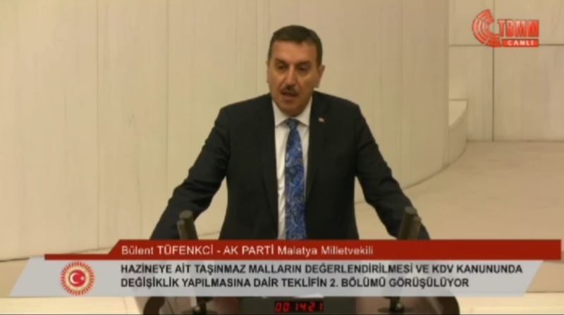 AK Parti MKYK üyesi Tüfenkci’nin sunduğu yasa teklifi kabul edildi
