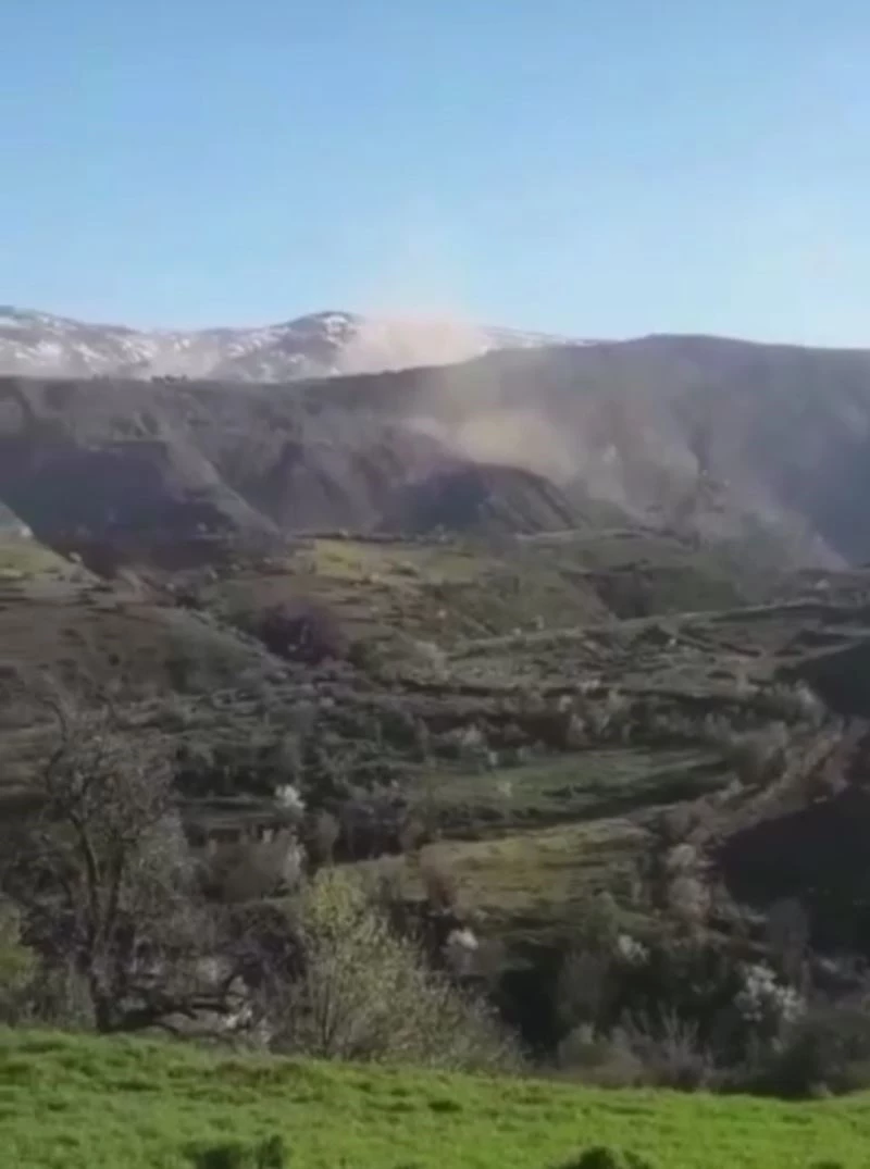 Pütürge’deki depremin şiddeti cep telefonu kamerasına yansıdı
