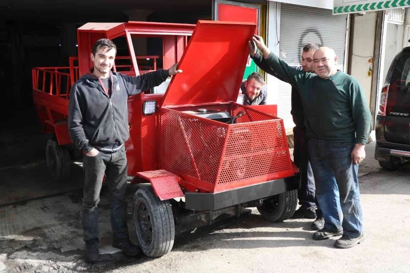 ’Deli Yusuf’ filmindeki arabadan esinlenerek kamyonet yaptı

