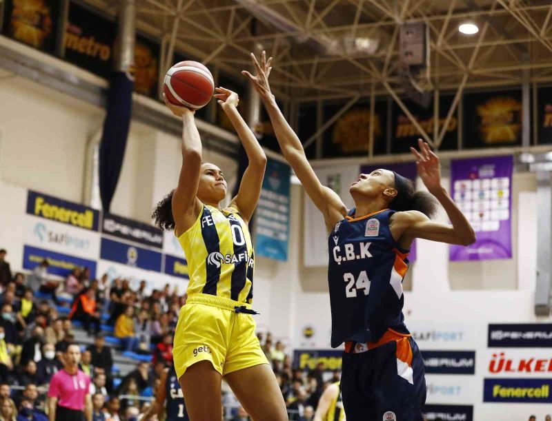 Kadınlar Basketbol Süper Ligi: Fenerbahçe Safiport: 90 - ÇBK Mersin Yenişehir Belediyesi: 55