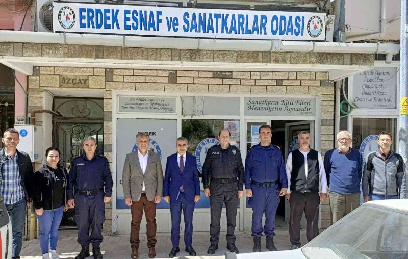 Erdek Kaymakamı Atasoy’dan esnaf odalarına ziyaret
