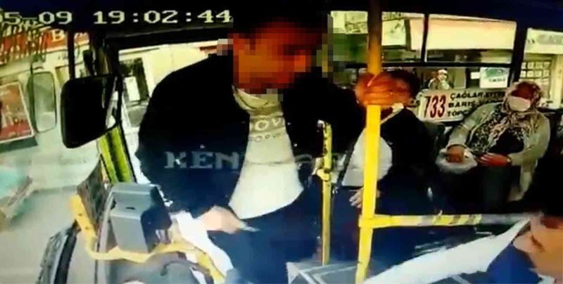 Otobüs şoförüne yolcuların gözü önünde dehşeti yaşattı: 