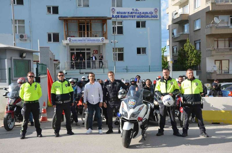 Simav’da motosiklet kullanımında farkındalık etkinliği
