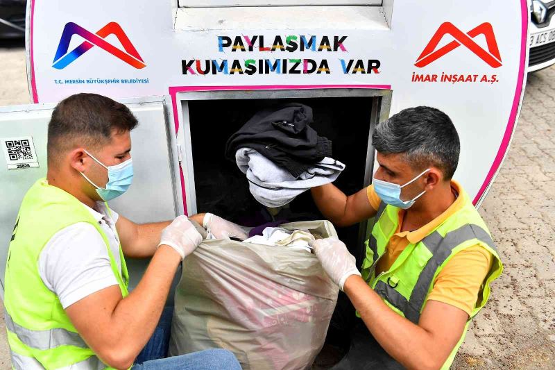 Mersin’de 300 noktaya daha ’kullanılmış tekstil kumbarası’ yerleştiriliyor