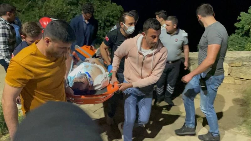 Falezler üzerindeki manzara keyfi hastanede bitti
