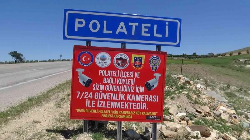 Polateli ilçesine bağlı köyler kameralar ile donatıldı

