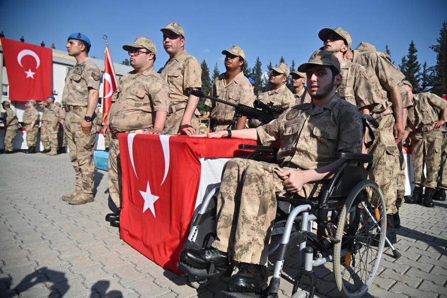 Osmaniye’de Engelli Gençler Asker Oldu