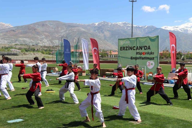 Erzincan’da “spor aşkı engel tanımaz”

