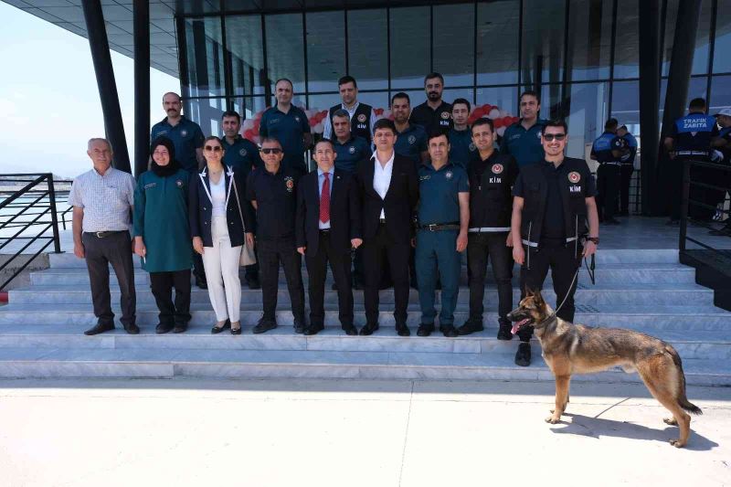 Hatay’da KKTC’ye HADO seferlerinin başladığı limanda güvenlik elemanları göreve başladı
