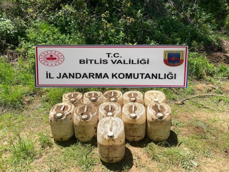 Bitlis’te 430 kilogram amonyum nitrat ele geçirildi
