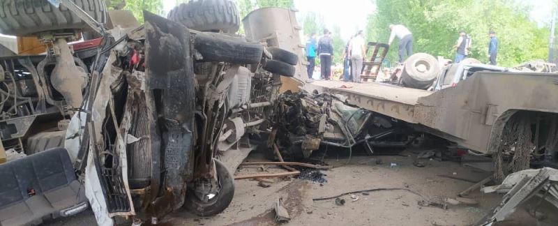 Kırgızistan’da 8 kişinin öldüğü kazanın görüntüleri ortaya çıktı
