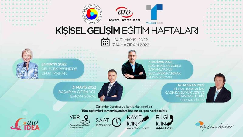 ’Kişisel Gelişim Eğitim Haftaları’ başlıyor
