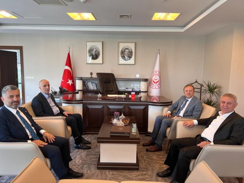 Türk-İş ve RTÜK başkanından Bakan Yardımcısı Duran’a ziyaret
