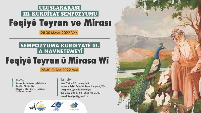 Van’da ‘Feqiye Teyran Sempozyumu’ başlıyor
