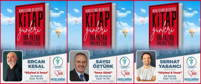 Merkezefendi Kitap Günleri’nde konuklarını ağırlamaya devam ediyor
