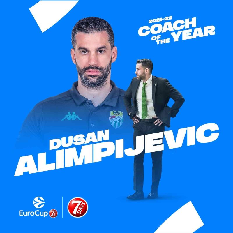 Dusan Alimpijevic, Eurocup’ta yılın başantrenörü oldu
