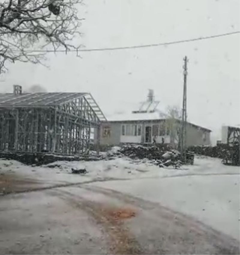 Karlıova’da mayıs ayında kar yağdı
