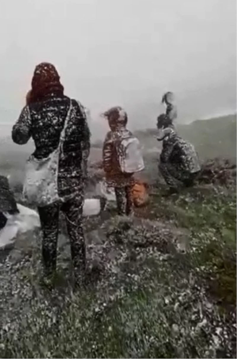 Dağa pancar toplamaya giden köylüler tipiye yakalandı
