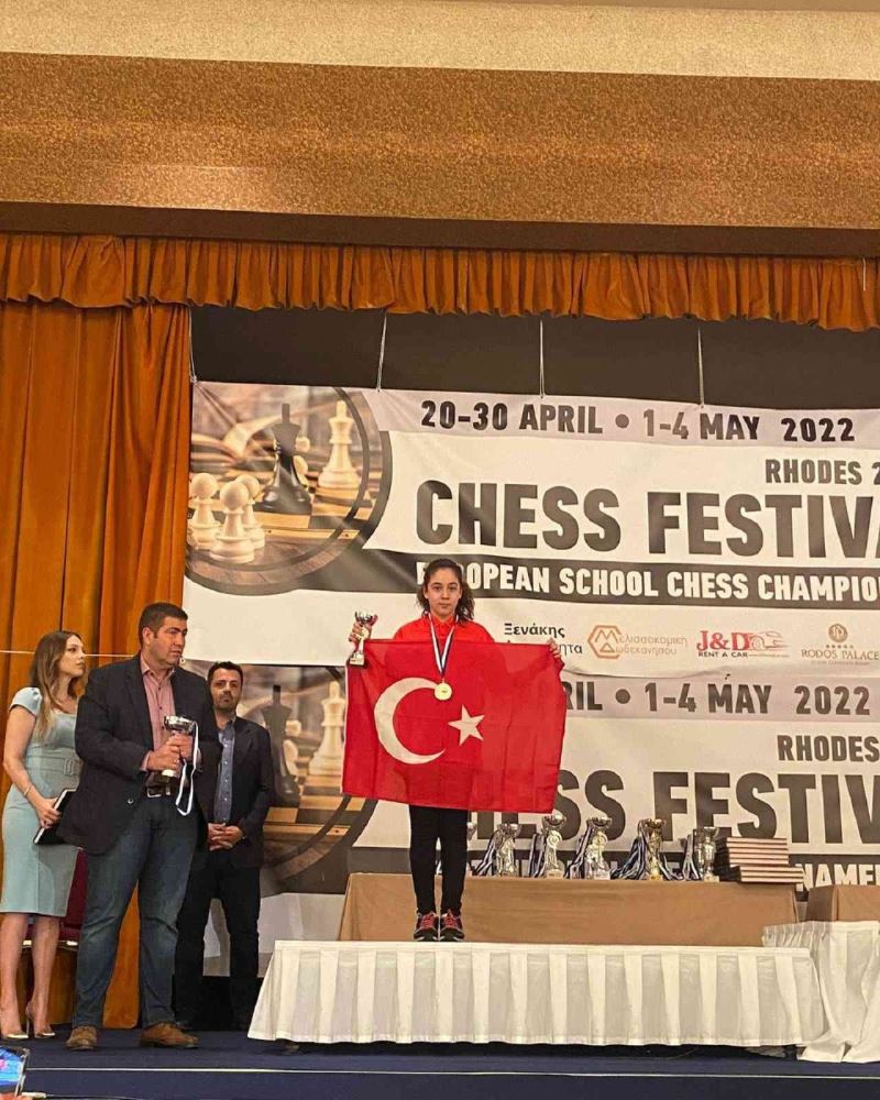 GKV’li Beren Kalyoncu satrançta Avrupa ikincisi oldu

