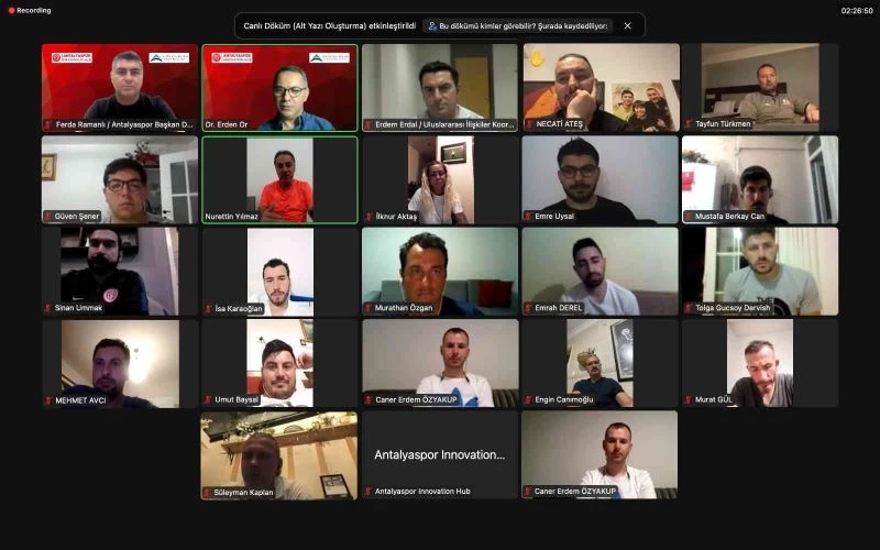 Antalyaspor Innovation Hub’dan Scouting Semineri
