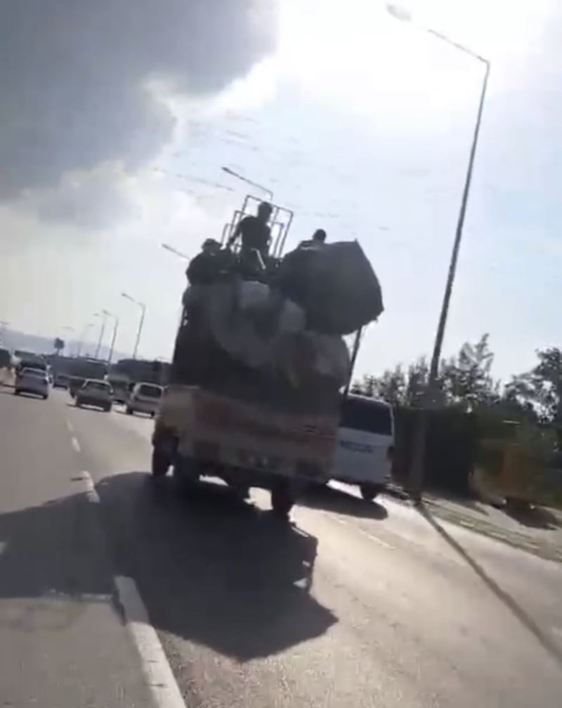 Bursa’da tehlikeli taşımacılık
