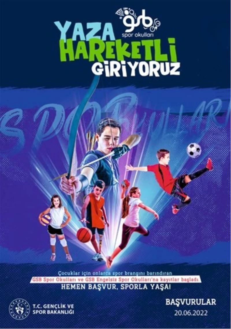 Çocuk ve gençler yazı sporla geçirecek
