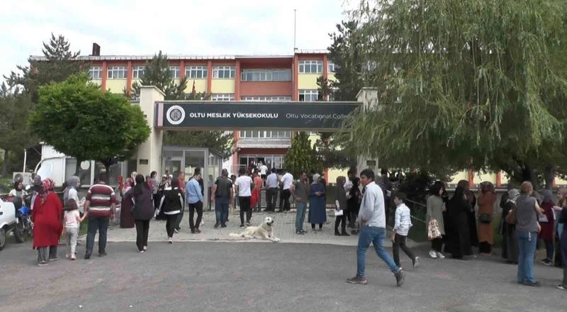 Kangal köpeği sınava giren sahibini okulun kapısında bekledi
