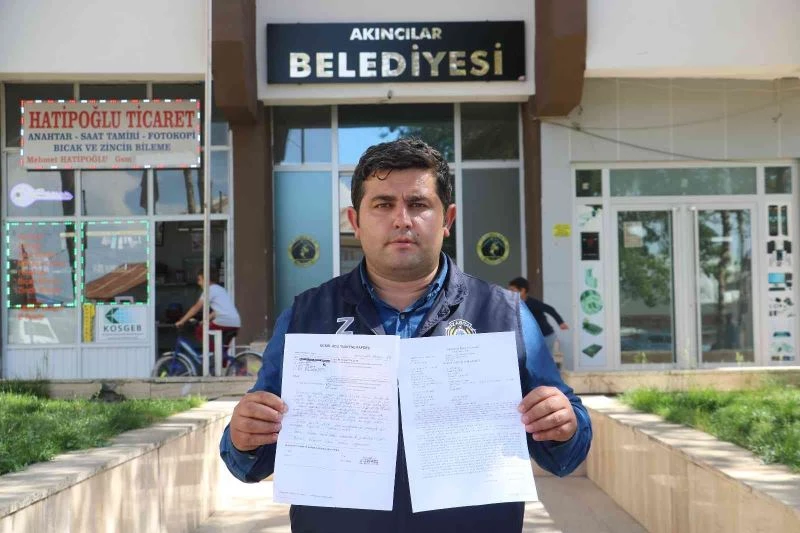 Zabıta kendisini darp ettiğini ileri sürdüğü kaymakamdan şikayetçi oldu
