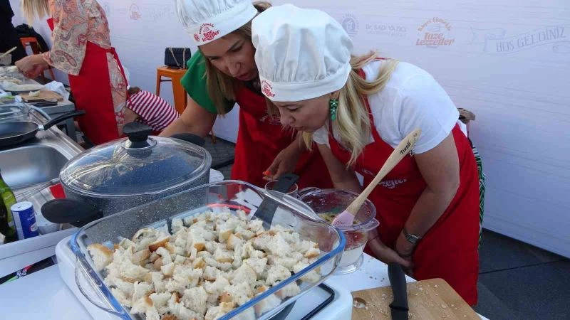 Tuzla’da şefler bayat ekmekleri taze lezzetlere dönüştürmek için yarıştı
